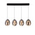 Φωτιστικό LED 23W 3000k Μαύρο Και Φυμέ Melanie 4312000 VIOKEF