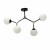 Φωτιστικό Τετράφωτο E27 Μαύρο Και Νίκελ 6167-4-NM INLIGHT
