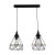 Φωτιστικό Δίφωτο E27 Μαύρο 4024-2-BL INLIGHT
