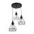 Φωτιστικό Τρίφωτο E27 Μαύρο 4024-3-BL INLIGHT