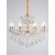 Φωτιστικό Οχτάφωτο E14 Χρυσό Και Κρύσταλλο 5244-8 INLIGHT