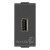 Πρίζα Φόρτισης USB TypeA 1 Στοιχείου Carbon Ματ Neve 09292.CM VIMAR