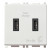 Πρίζα Φόρτισης USB Διπλή TypeC+C 2 Στοιχείων Λευκό Plana 14295.CC VIMAR