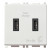 Πρίζα Φόρτισης USB Διπλή TypeC+C 2 Στοιχείων Λευκό Plana 14295.CC VIMAR