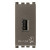 Πρίζα Φόρτισης USB TypeA 1 Στοιχείου Metal Arke 19292.M VIMAR
