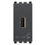 Πρίζα Φόρτισης USB TypeA 1 Στοιχείου Γκρί Eikon 20292 VIMAR