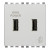 Πρίζα Φόρτισης USB Διπλή TypeA+A 2 Στοιχείων Next Eikon 20295.N VIMAR