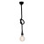Φωτιστικό Μονόφωτο Ε27 Μαύρο Σχοινί Cords 77-2310 HOME LIGHTING