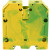 Κλέμμα Ράγας 70mm² Πράσινο/Κίτρινο SSL 70/2AGNYE CONTACLIP