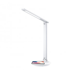 Φωτιστικό Γραφείου LED 7W 2700-6000K Λευκό Με USB Και Wireless Φορτιστή 0-710 ADELEQ