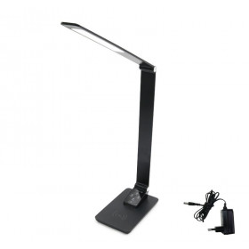 Φωτιστικό Γραφείου LED 9.5W 2700-6000K Μαύρο Με Wireless Φορτιστή 0-961 ADELEQ
