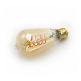 Λάμπα LED ST64 6W E27 1800Κ 230V Filament Dimmable Amber LUMEN