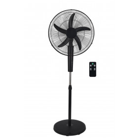 Ανεμιστήρας Με Ορθοστάτη 65W Φ50 Μαύρο Με Τηλεχειριστήριο ADELEQ