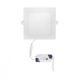 Πάνελ LED Χωνευτό 12W 6300K Τετράγωνο Λευκό 21-0122000 ADELEQ