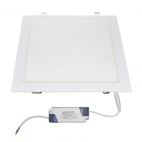 Πάνελ LED Χωνευτό 24W 6300K Τετράγωνο Λευκό 21-0252000 ADELEQ
