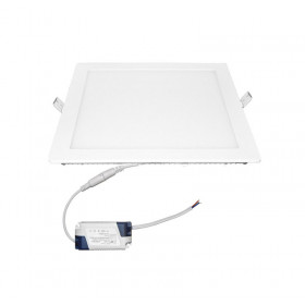 Πάνελ LED Χωνευτό 24W 3000K Τετράγωνο Λευκό 21-02521000 ADELEQ