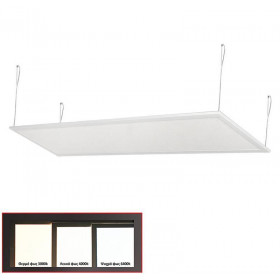 Πάνελ LED Χωνευτό 40W 3000K 30X120cm Λευκό 21-1204101 ADELEQ