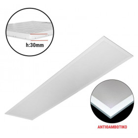 Πάνελ LED Χωνευτό 50W 4000K 30X120cm Λευκό 21-12050119 ADELEQ