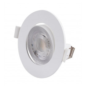Σπότ Χωνευτό LED 7W 3000k-6500k Λευκό Κινητό 21-2709 ADELEQ