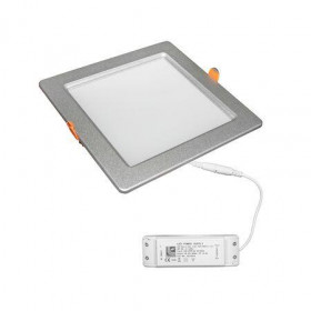 Πάνελ LED Χωνευτό 32W 4000K Τετράγωνο Ασημί 21-32061 ADELEQ