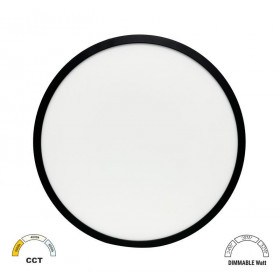 Πλαφονιέρα LED 32W 3000k-6500k Μαύρο 21-383321 ADELEQ