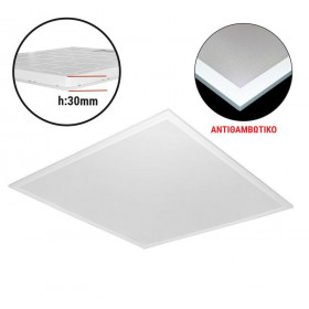 Πάνελ LED Ψευδοροφής 50W 4000K 60X60cm Λευκό 21-6050119 ADELEQ