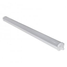 Φωτιστικό Οροφής LED 48W 4000K 120cm IP65 Λευκό Με Σύστημα Ασφαλείας 3-1204861 ADELEQ