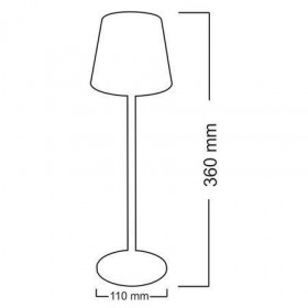 Πορτατίφ LED 3W 3000k-5000k Χρυσό Φορητό 5-069 ADELEQ