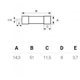 Φυσίγγι Κυλινδρικό 14x51mm 40Α gG 421040 DFELECTRIC