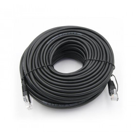 Patch Cord Χαλκού 30m Cat.5e UTP Μαύρο FREDER