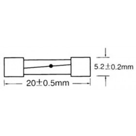 Ασφάλεια Γυάλινη 5x20mm Βραδείας Τήξεως 3A S1021 SXG