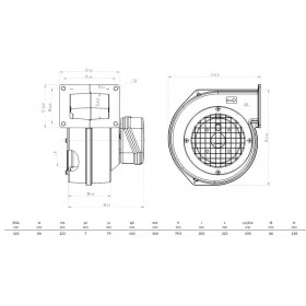 Εξαεριστήρας Φυγόκεντρος 138W BDRAS140-60 BACHIVAN