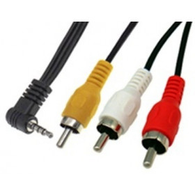 Καλώδιο Ήχου 3.5mm 4C Αρσενικό Σε 3 RCA Αρσενικά 1.5m Μαύρο OWI
