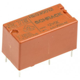 Ρελέ Μινιατούρας 1P 12V DC 6A RE034012 SCHRACK