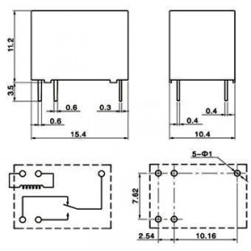 Ρελέ Μινιατούρας 1P 24V DC 1A SYS1K-S-124L SANYOU