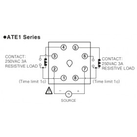 Χρονικό Ρελέ Πόρτας  On Delay ATE1-60S AUTONICS