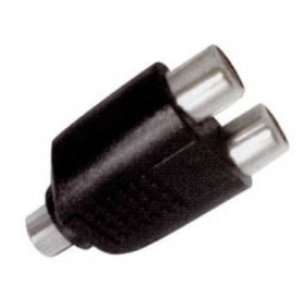 RCA Adaptor Θηλυκό Σε RCA Θηλυκό Διπλό Μαύρο EA2077 LANCOM