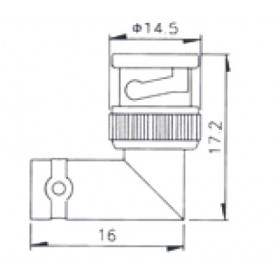 BNC Adaptor Αρσενικό Σε BNC Θηλυκό Γωνία V-7048-D ULTIMAX