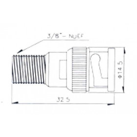 BNC Adaptor Αρσενικό Σε F Θηλυκό V-7050 ULTIMAX