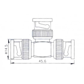 BNC Adaptor Αρσενικό Σε BNC Αρσενικό Διπλό V-7076 ULTIMAX