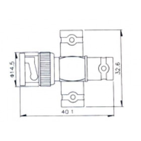 BNC Adaptor Αρσενικό Σε BNC Θηλυκό Τριπλό V-7081 ULTIMAX