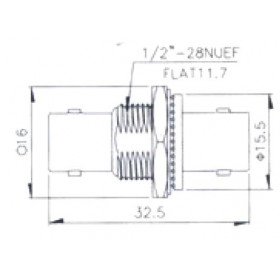 BNC Adaptor Θηλυκό Σε BNC Θηλυκό 50Ω V-7062X ULTIMAX