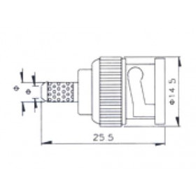 BNC Βύσμα Αρσενικό Για Καλώδιο RG58 V-7001A ULTIMAX