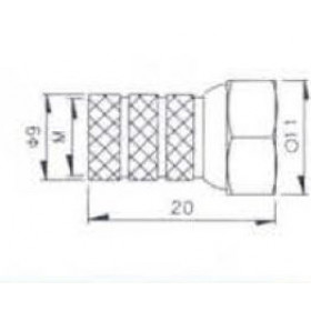 F Βύσμα Αρσενικό Για Καλώδιο RG6 (6.5mm) V-7210C ULTIMAX