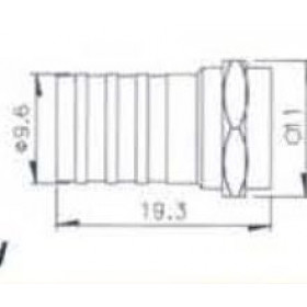 F Βύσμα Αρσενικό Για Καλώδιο RG6 V-7206C ULTIMAX
