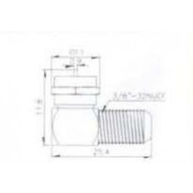 F Adaptor Αρσενικό Σε F Θηλυκό Γωνία V-7235R ULTIMAX