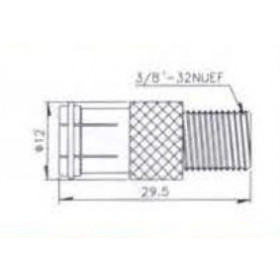 F Adaptor Θηλυκό Σε PAL Θηλυκό Quick V-7250 ULTIMAX