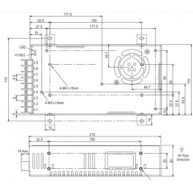 Τροφοδοτικό 275W Με Έξοδο 5VDC 55A SP320-5 MEAN WELL