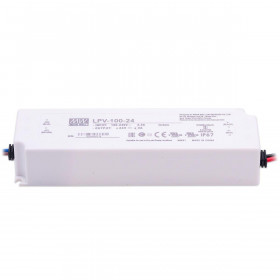 Τροφοδοτικό 100W Με Έξοδο 24VDC 4.2A IP67 LPV100-24 MEAN WELL