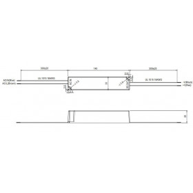 Τροφοδοτικό 18W Με Έξοδο 6-48VDC 350mA IP67 LPHC18-350 MEAN WELL